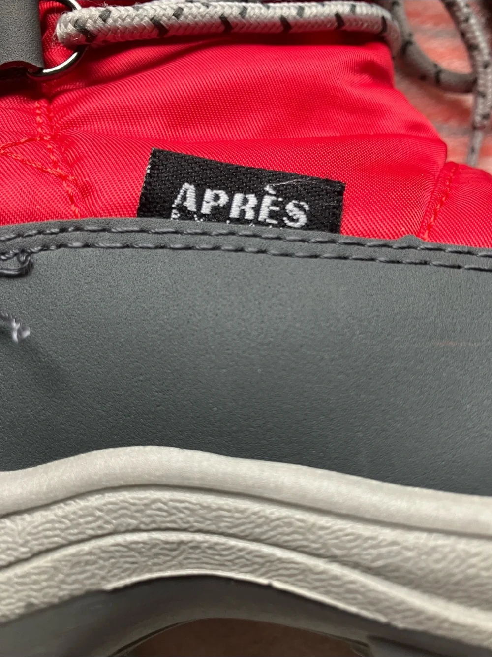Kids Red Insulated Snow Boots with Faux Fur Trim